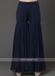 Navy Blue Sharara Suit